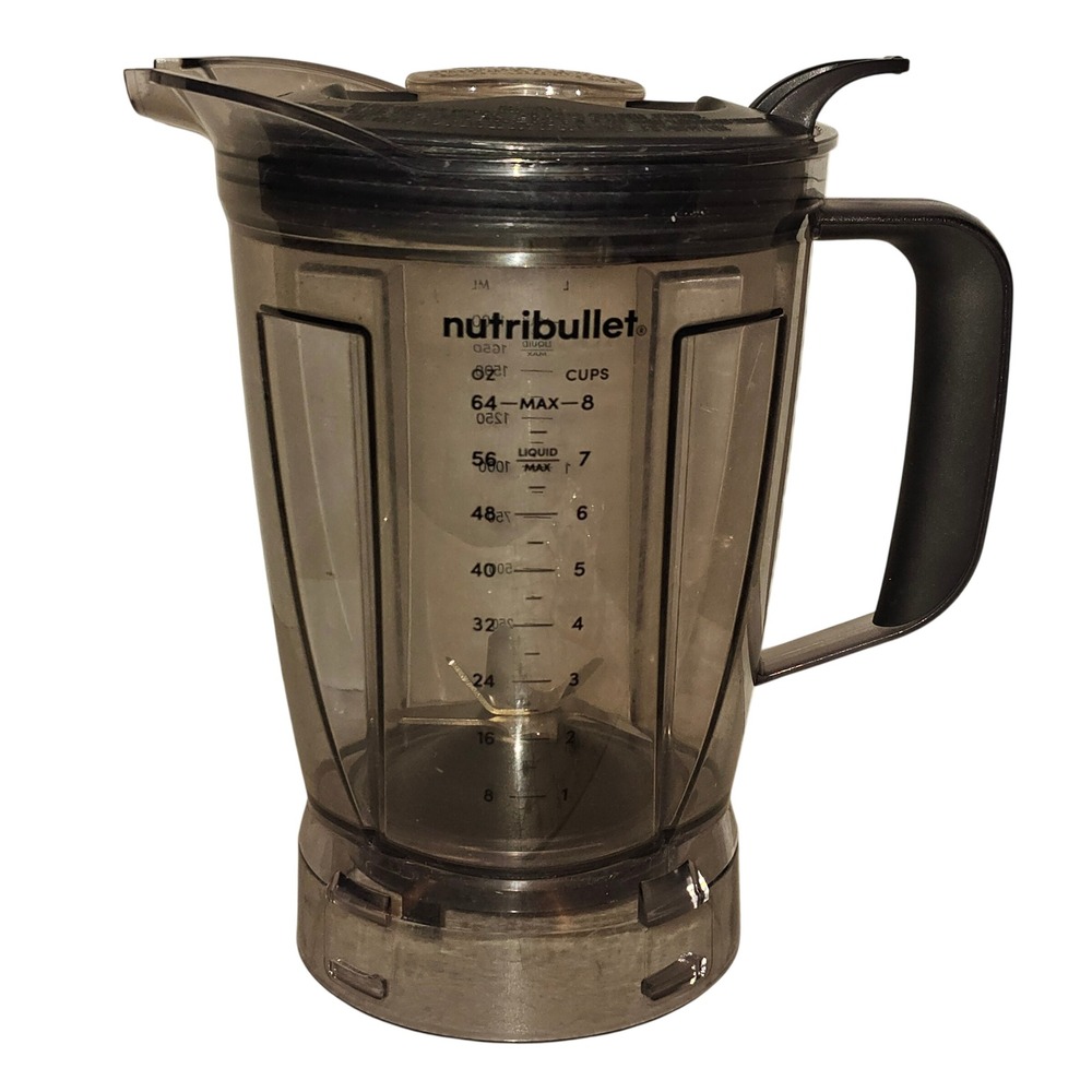 Nutribullet 64oz Blender Pitcher Replacement Cup Lid and Blade 3621R3521 Smoke